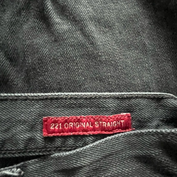 *LIKE NEW*. Lucky Brand 221 Original Straight Black Jeans - Picture 3 of 8